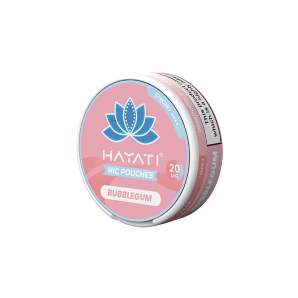  Bubblegum / 12mg Hayati Nicotine Pouches 10 Packs