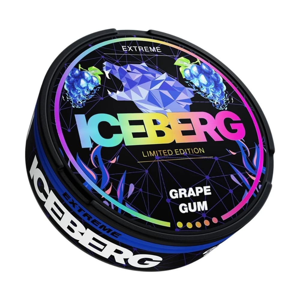  Grape Gum Iceberg Nicotine Pouches 10 Packs