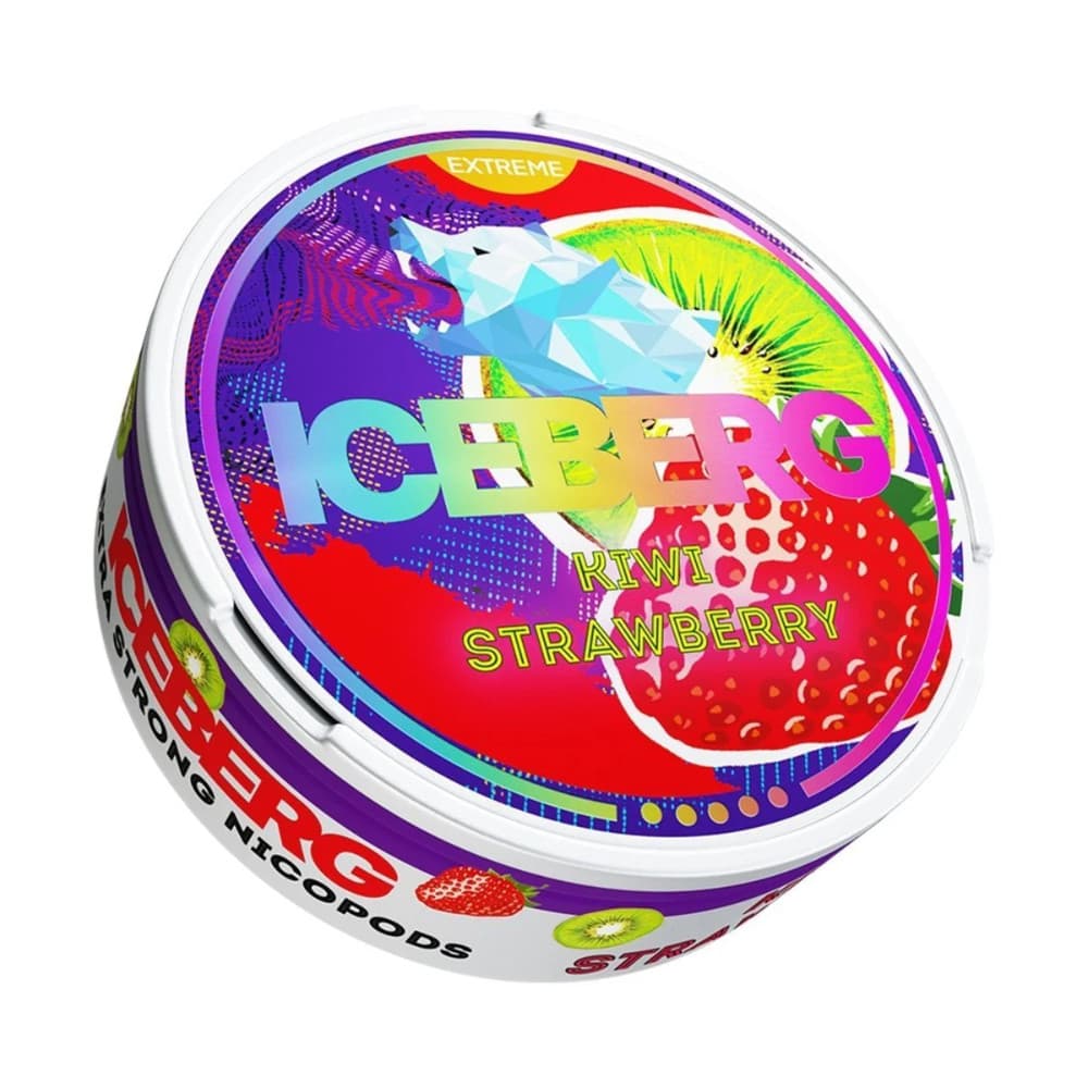  Kiwi Strawberry Iceberg Nicotine Pouches 10 Packs