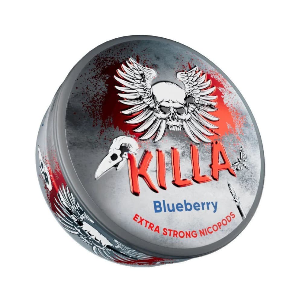  Blueberry / 16mg Killa Nicotine Pouches 10 Packs