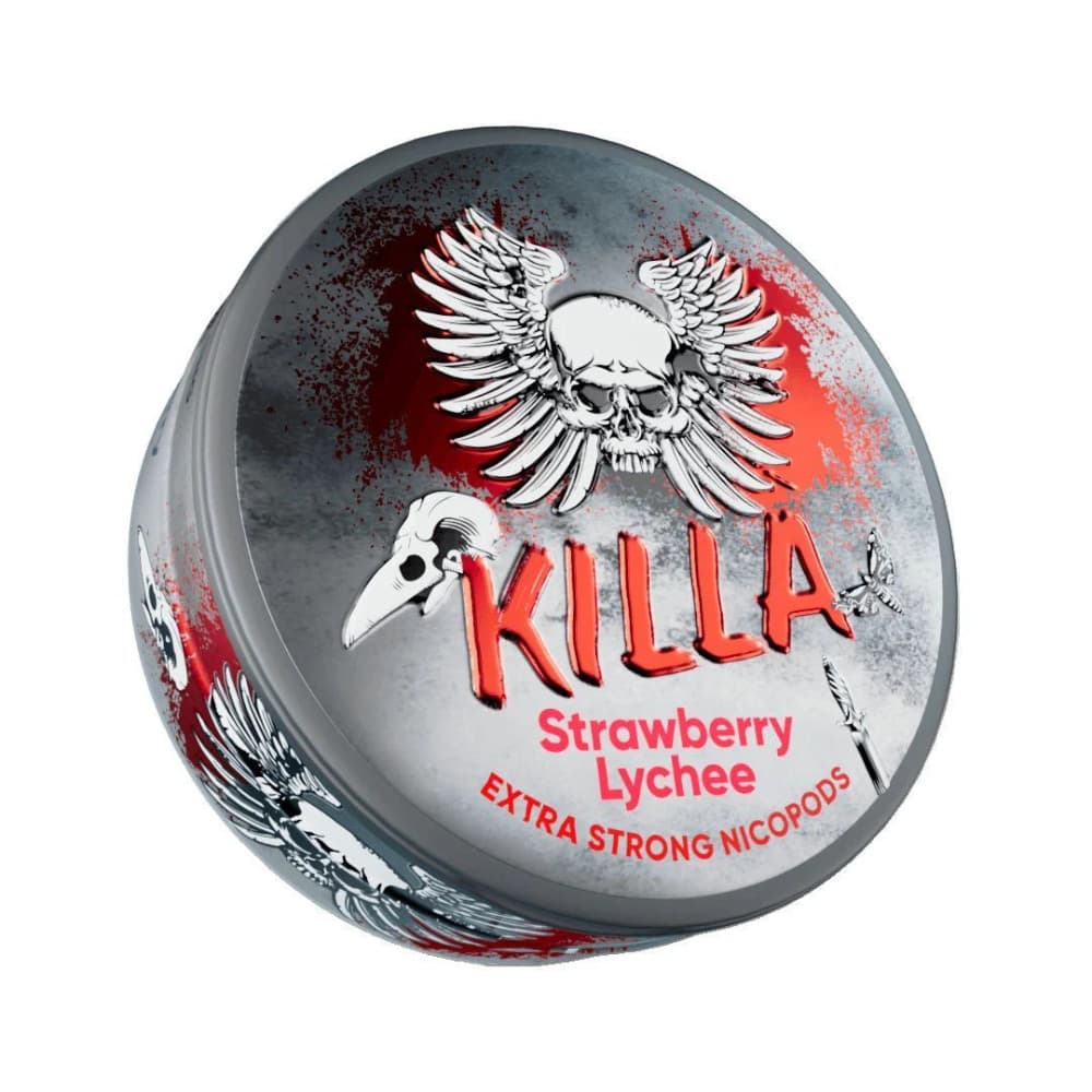  Strawberry Lychee / 16mg Killa Nicotine Pouches 10 Packs