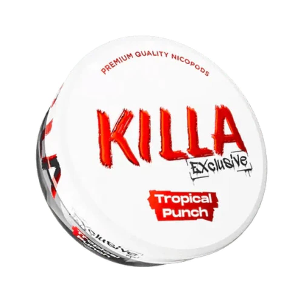  Tropical Punch / 16mg Killa Nicotine Pouches 10 Packs