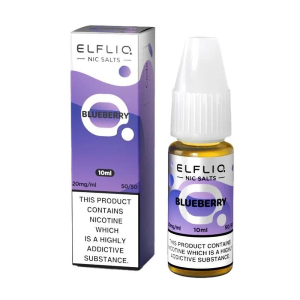  Blueberry / 10mg Elf Bar Elfliq Nic Salt E-Liquids 10ml Box of 10