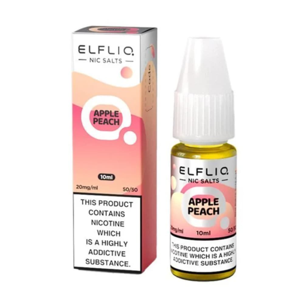  Apple Peach / 10mg Elf Bar Elfliq Nic Salt E-Liquids 10ml Box of 10