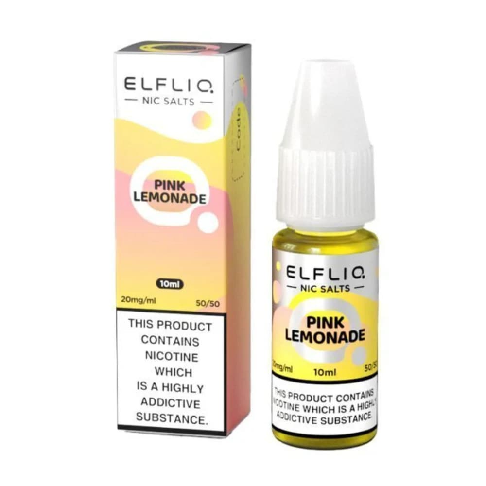  Pink Lemonade / 20mg Elf Bar Elfliq Nic Salt E-Liquids 10ml Box of 10
