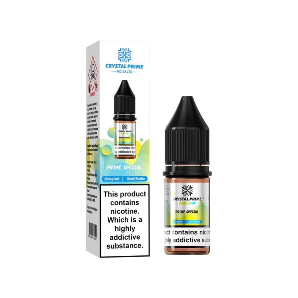  Prime Special / 10mg Crystal Prime Nic Salts E-Liquids 10ml Box of 10