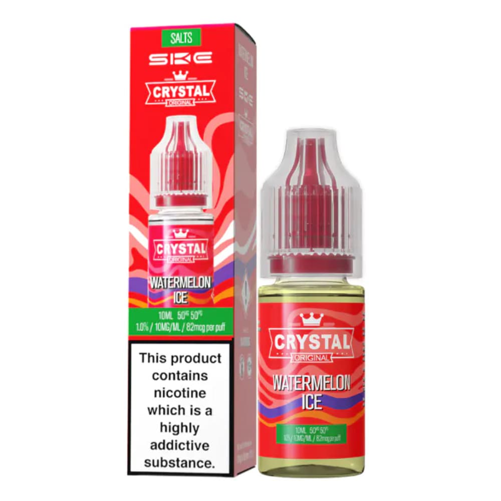  Watermelon Ice / 10mg Ske Crystal Nic Salts E-Liquids 10ml Box of 10