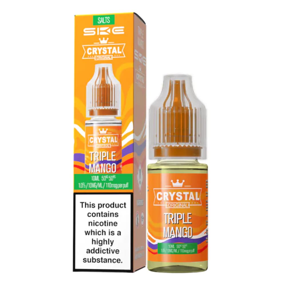  Triple Mango / 10mg Ske Crystal Nic Salts E-Liquids 10ml Box of 10