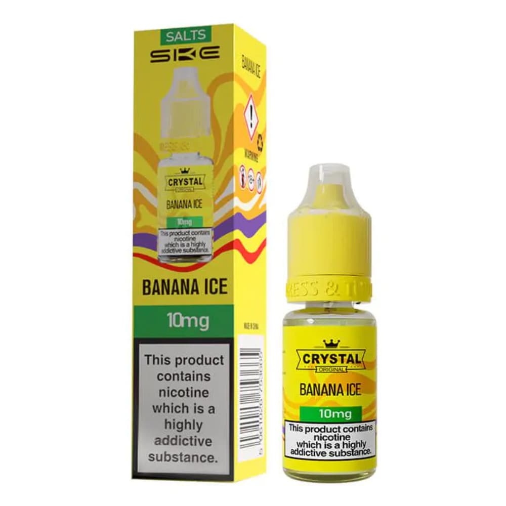  Banana Ice / 10mg Ske Crystal Nic Salts E-Liquids 10ml Box of 10