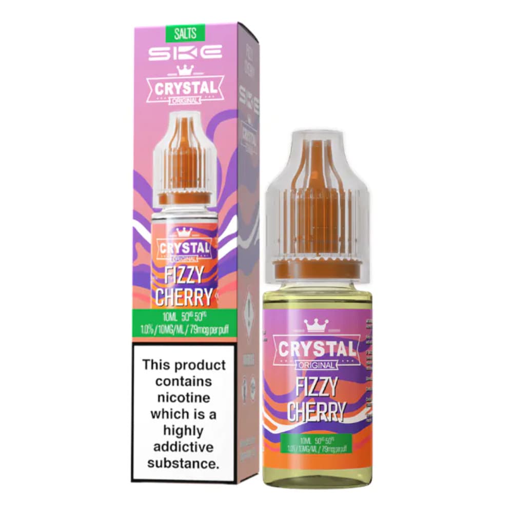  Fizzy Cherry / 20mg Ske Crystal Nic Salts E-Liquids 10ml Box of 10