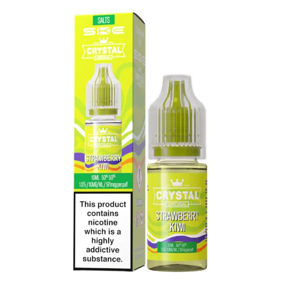  Strawberry Kiwi / 20mg Ske Crystal Nic Salts E-Liquids 10ml Box of 10