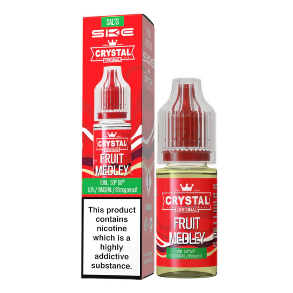  Fruit Medley / 20mg Ske Crystal Nic Salts E-Liquids 10ml Box of 10