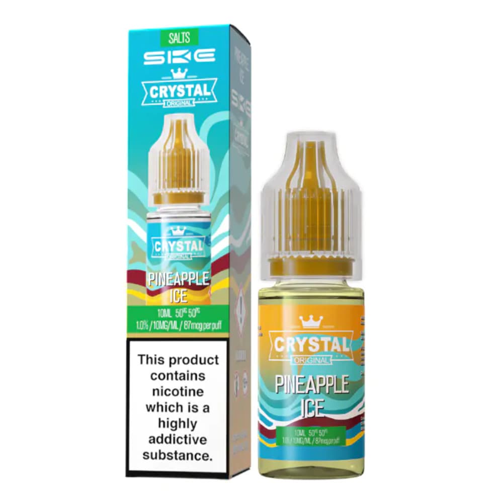  Pineapple Ice / 20mg Ske Crystal Nic Salts E-Liquids 10ml Box of 10