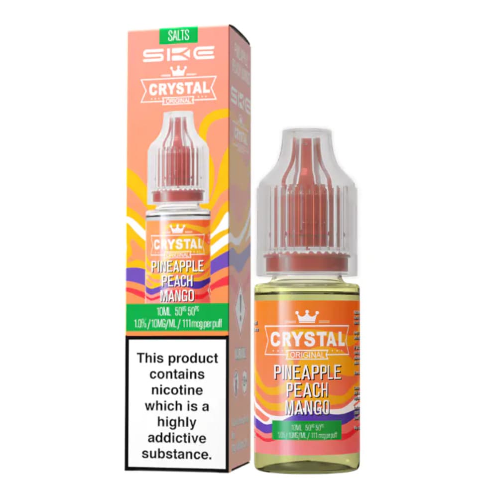  Pineapple Peach Mango / 20mg Ske Crystal Nic Salts E-Liquids 10ml Box of 10
