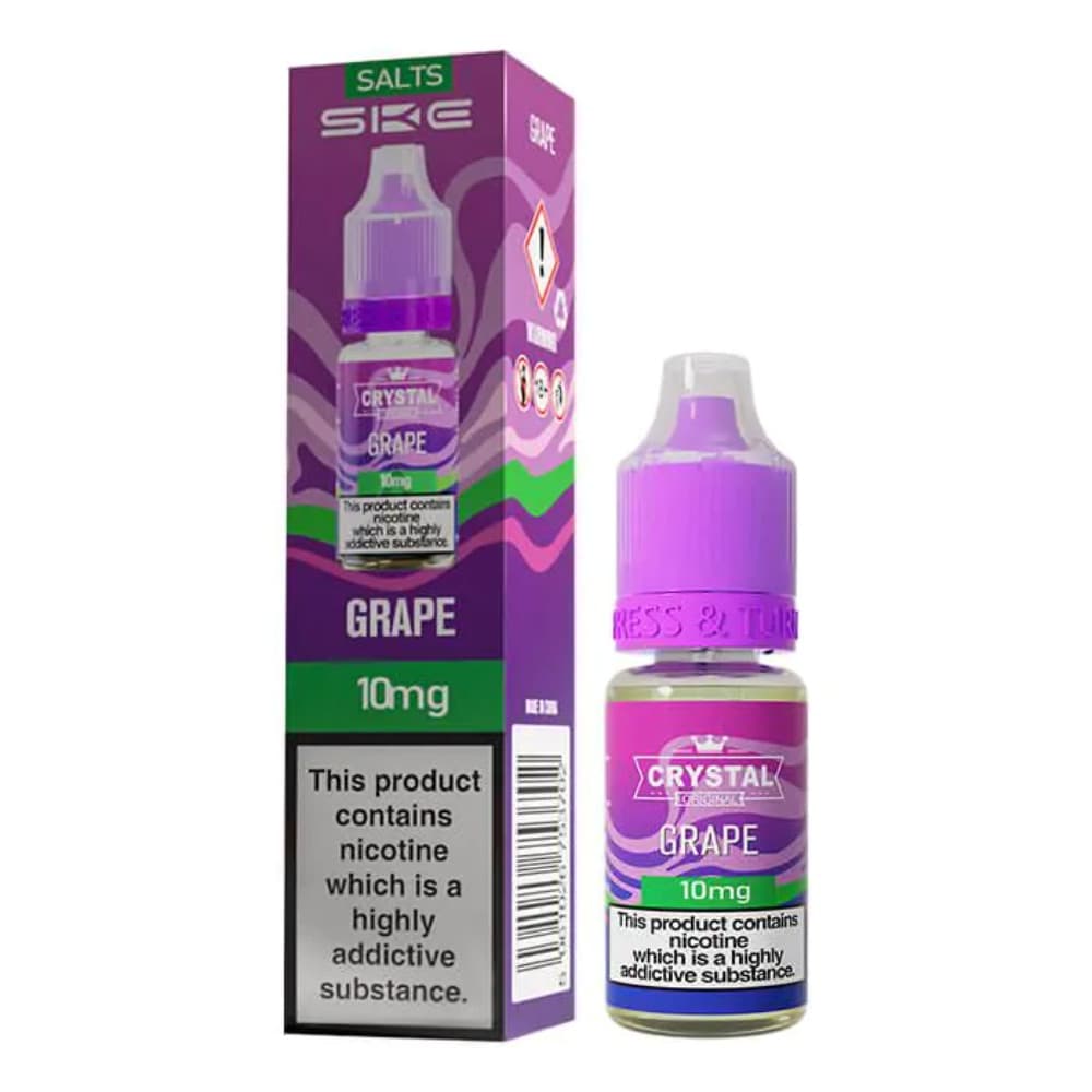  Grape / 20mg Ske Crystal Nic Salts E-Liquids 10ml Box of 10