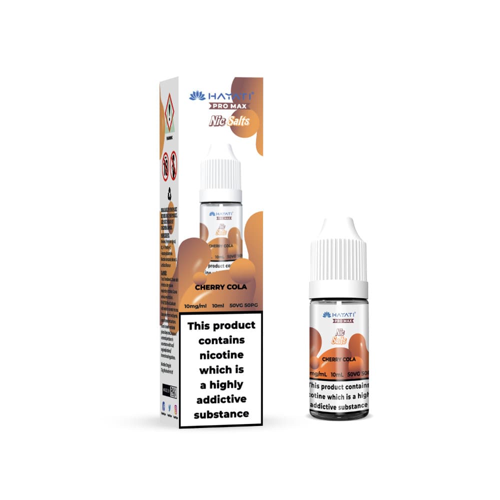  Cherry Cola / 10mg Hayati Pro Max Nic Salts E-Liquids 10ml Box of 10