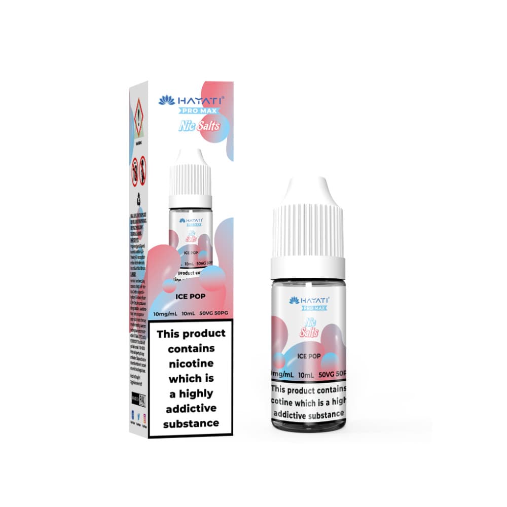  Ice Pop / 10mg Hayati Pro Max Nic Salts E-Liquids 10ml Box of 10