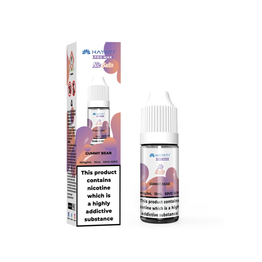  Gummy Bear / 10mg Hayati Pro Max Nic Salts E-Liquids 10ml Box of 10