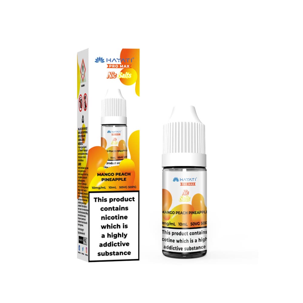  Mango Peach Pineapple / 10mg Hayati Pro Max Nic Salts E-Liquids 10ml Box of 10