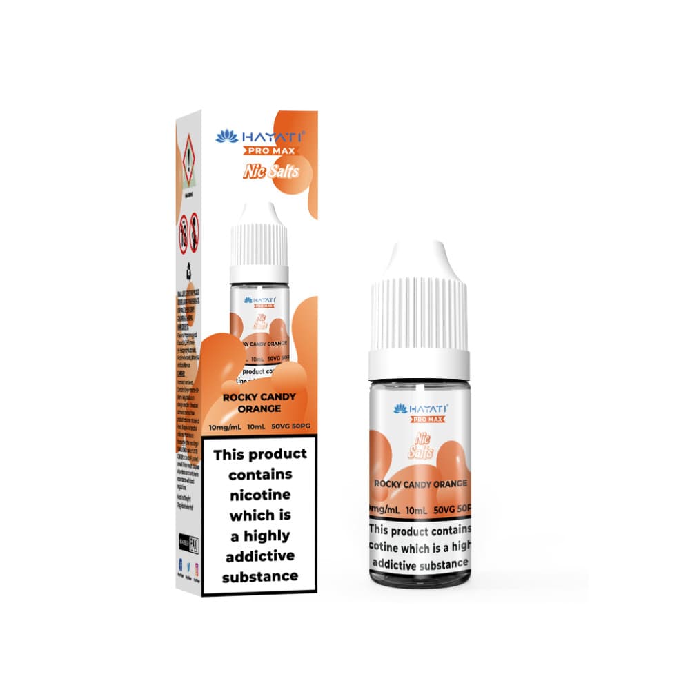  Rocky Candy Orange / 10mg Hayati Pro Max Nic Salts E-Liquids 10ml Box of 10