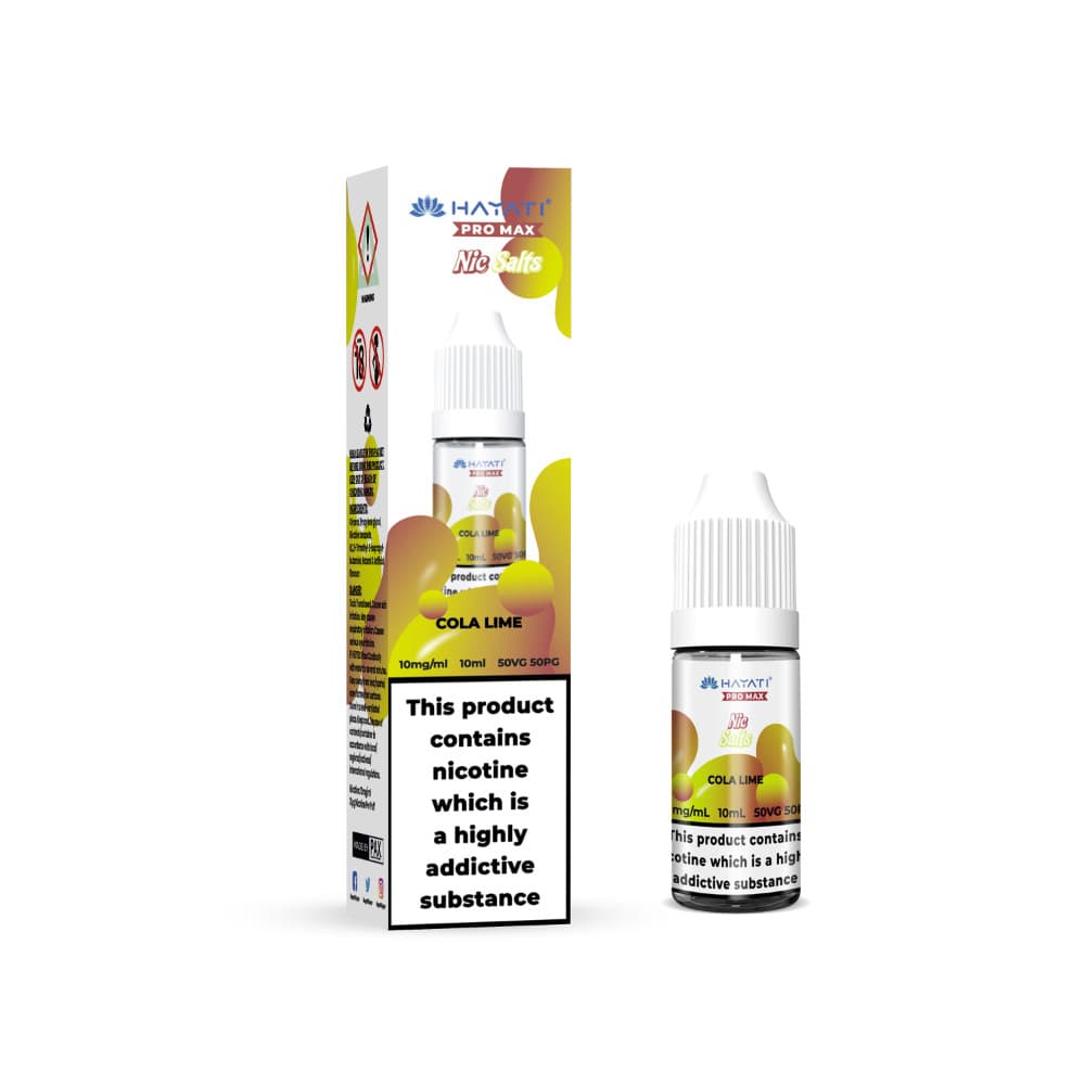  Cola Lime / 20mg Hayati Pro Max Nic Salts E-Liquids 10ml Box of 10