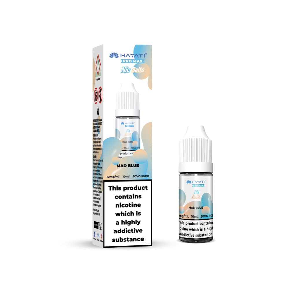  Mad Blue / 20mg Hayati Pro Max Nic Salts E-Liquids 10ml Box of 10