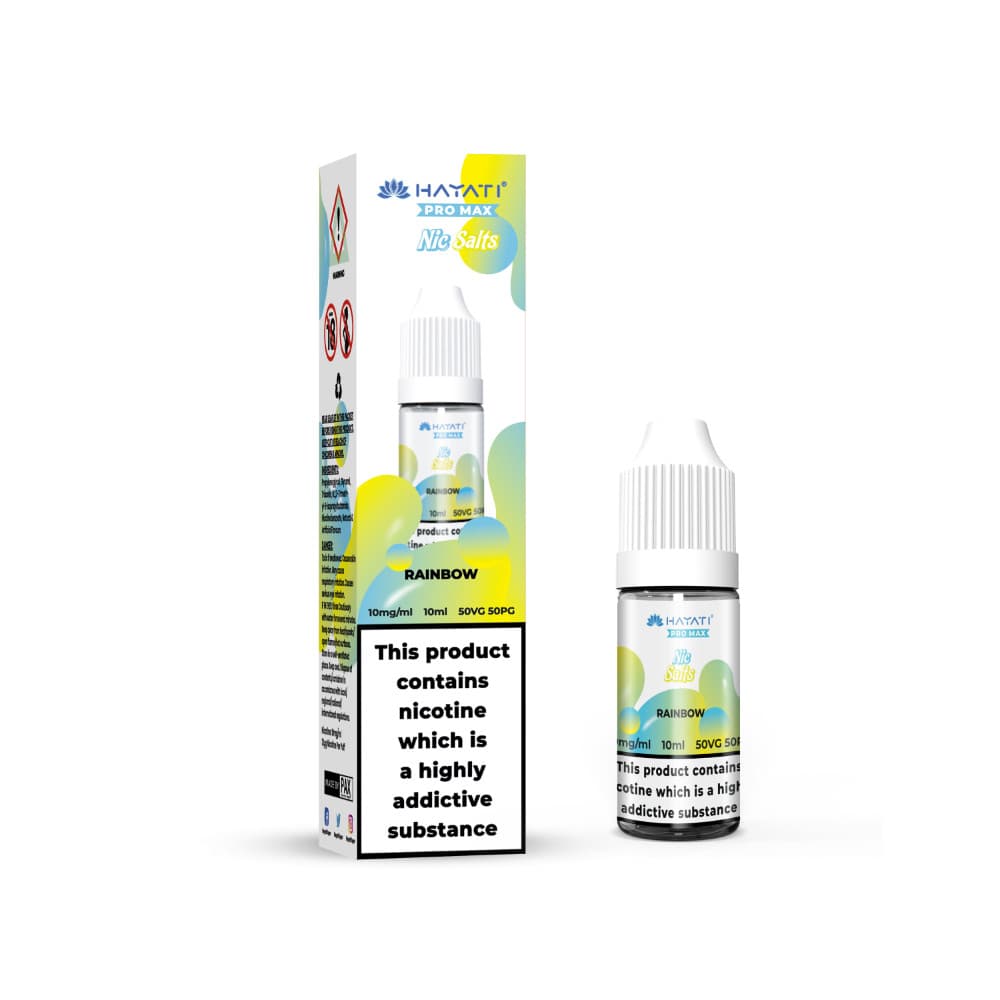  Rainbow / 20mg Hayati Pro Max Nic Salts E-Liquids 10ml Box of 10