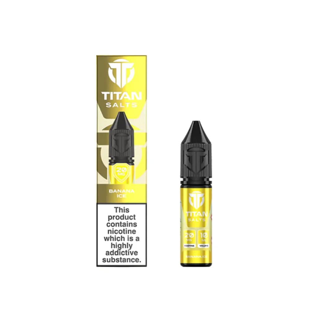  Banana Ice / 20mg Titan Nic Salts e liquids 10ml Box of 10