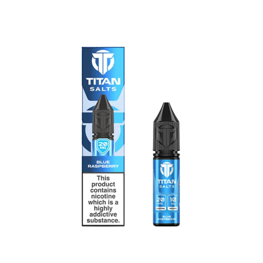  Blue Raspberry / 10mg Titan Nic Salts e liquids 10ml Box of 10