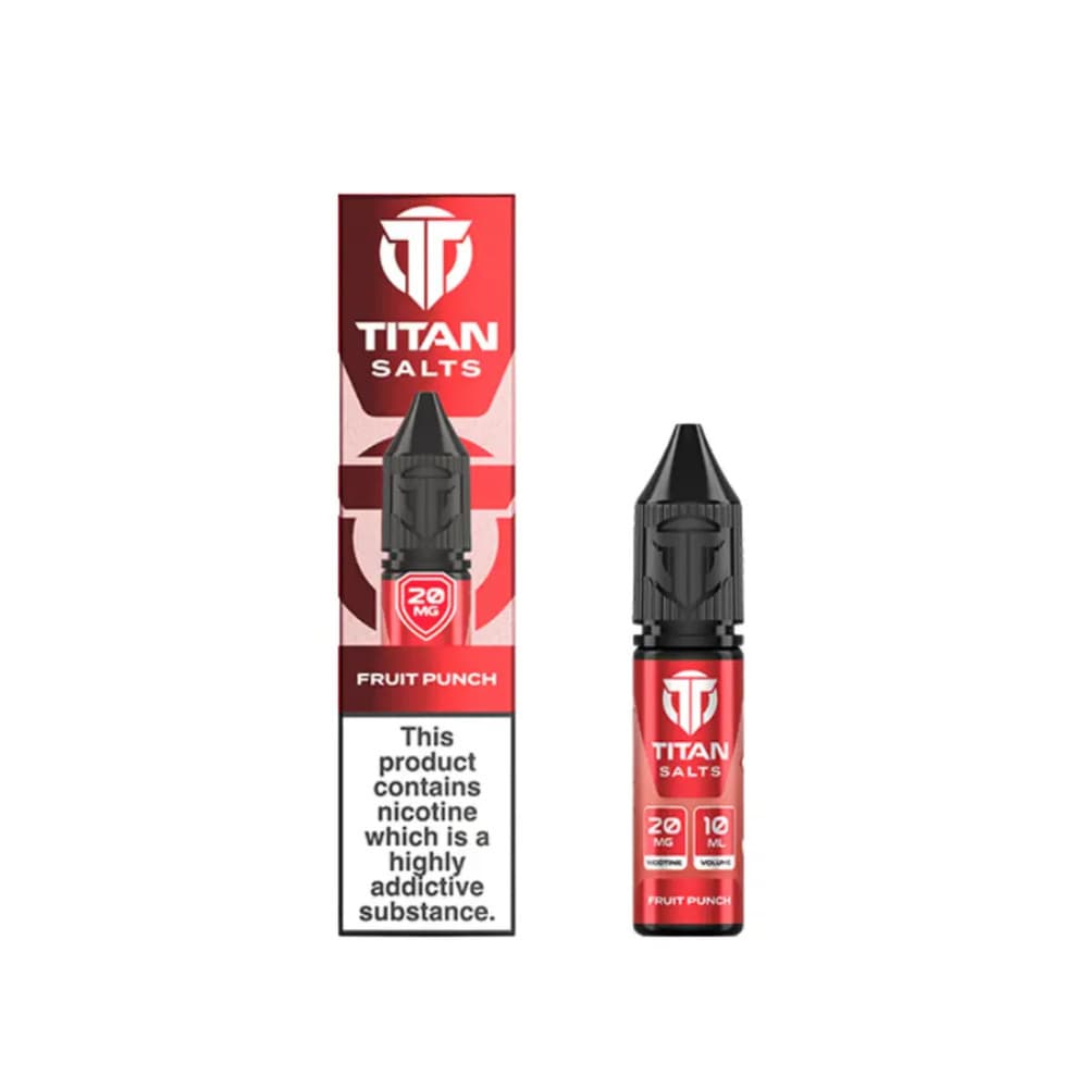  Fruit Punch / 20mg Titan Nic Salts e liquids 10ml Box of 10