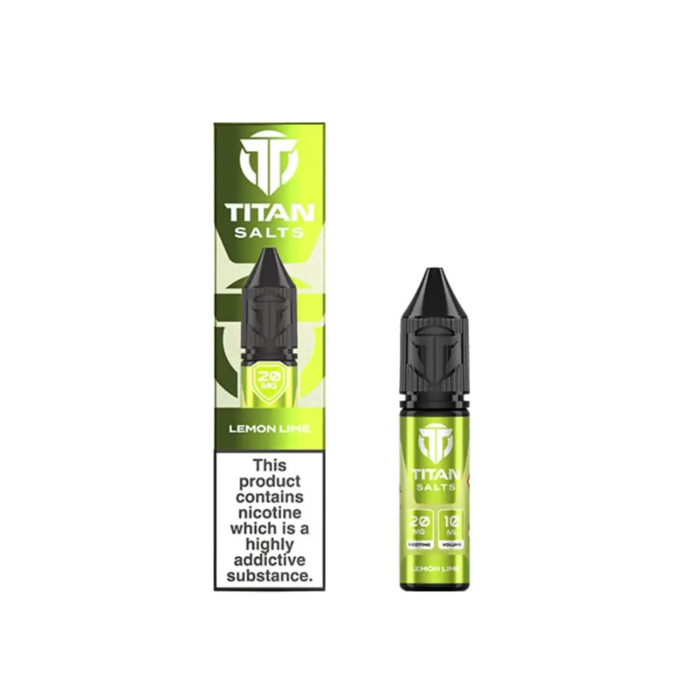  Lemon Lime / 10mg Titan Nic Salts e liquids 10ml Box of 10
