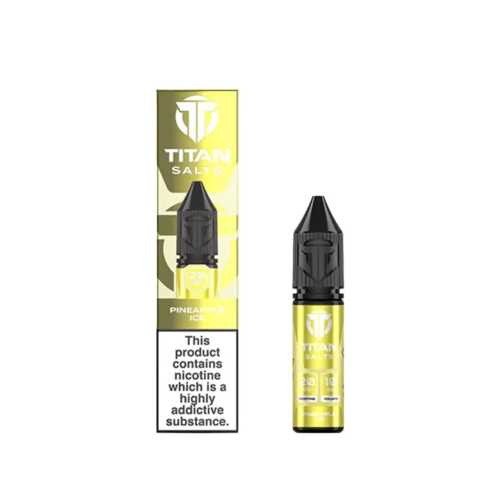  Pineapple Ice / 10mg Titan Nic Salts e liquids 10ml Box of 10