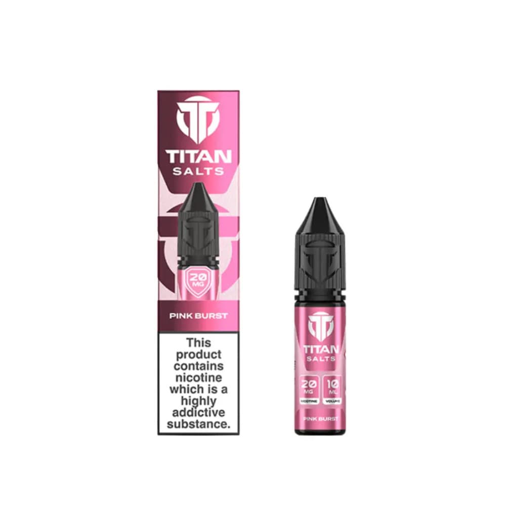  Pink Burst / 20mg Titan Nic Salts e liquids 10ml Box of 10