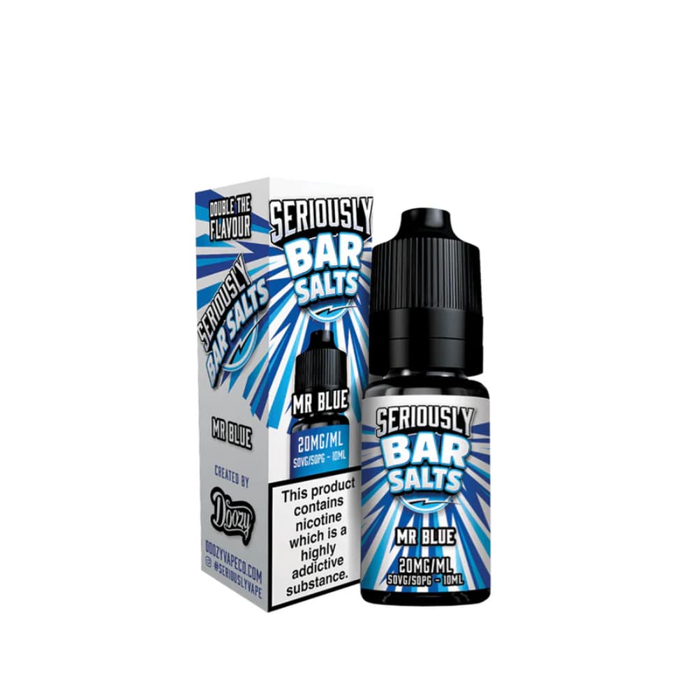  Mr Blue / 20mg Doozy Seriously Bar Salts 10ml e liquids 10ml Box of 10