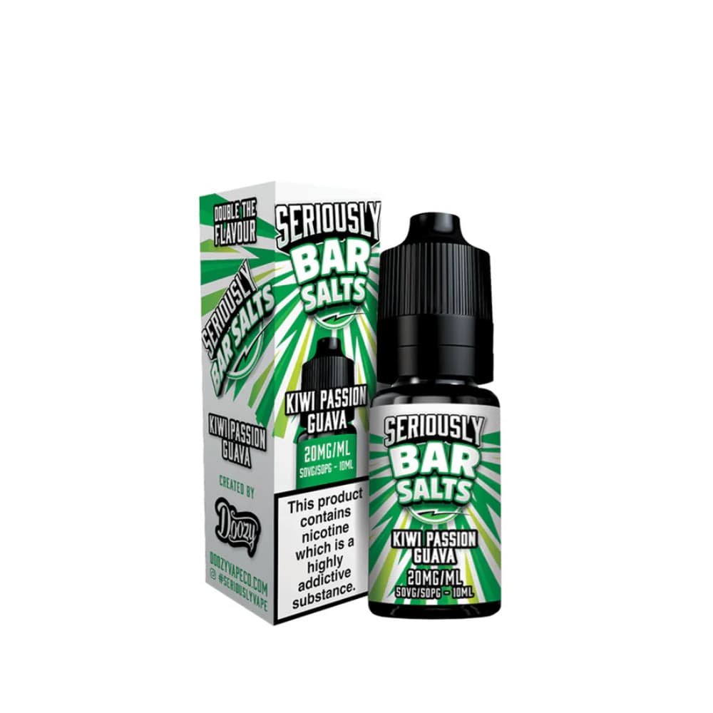  Kiwi Passion Guava / 10mg Doozy Seriously Bar Salts 10ml e liquids 10ml Box of 10