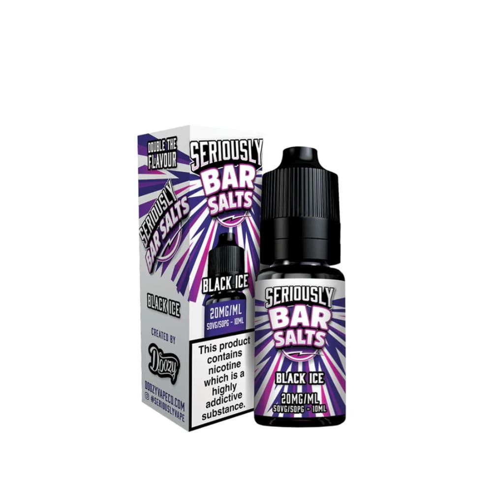  Black Ice / 20mg Doozy Seriously Bar Salts 10ml e liquids 10ml Box of 10
