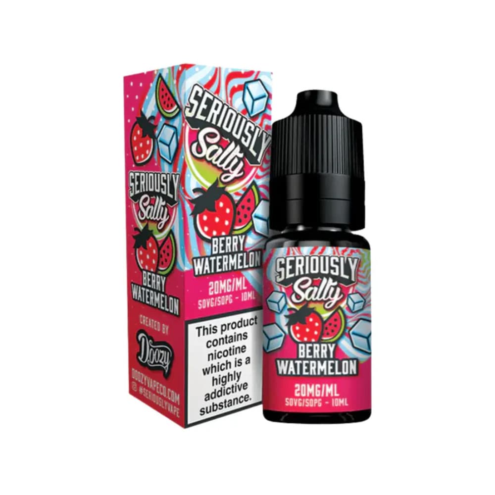  Berry Watermelon / 20mg Doozy Seriously Salty Nic Salts e liquids 10ml Box of 10