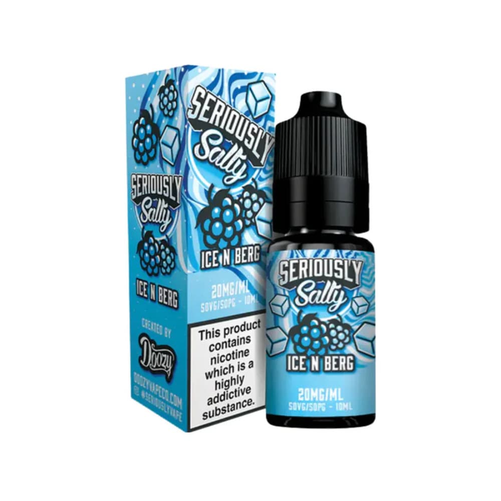  Ice N Berg / 10mg Doozy Seriously Salty Nic Salts e liquids 10ml Box of 10