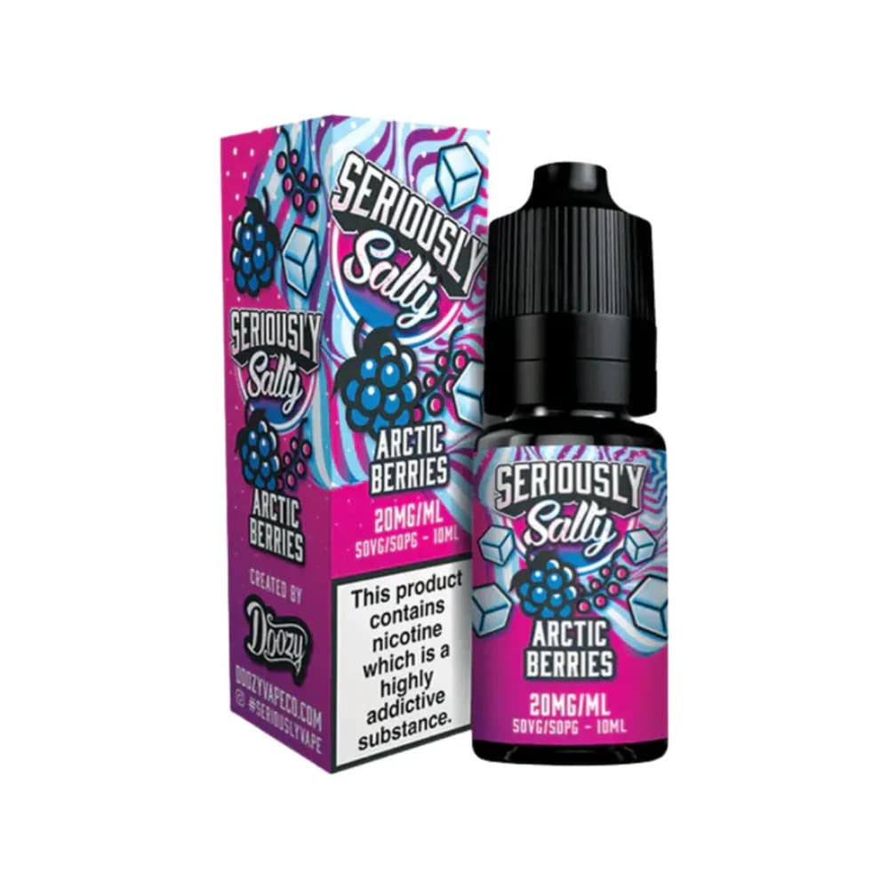  Arctic Berries / 20mg Doozy Seriously Salty Nic Salts e liquids 10ml Box of 10