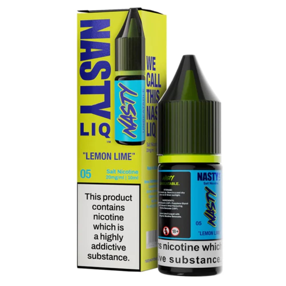  Lemon Lime / 20mg Nasty Liq Nic Salts e liquids 10ml Box of 10