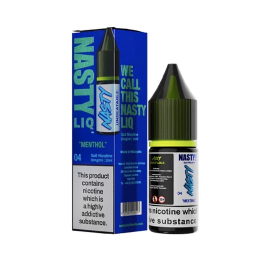  Menthol / 20mg Nasty Liq Nic Salts e liquids 10ml Box of 10