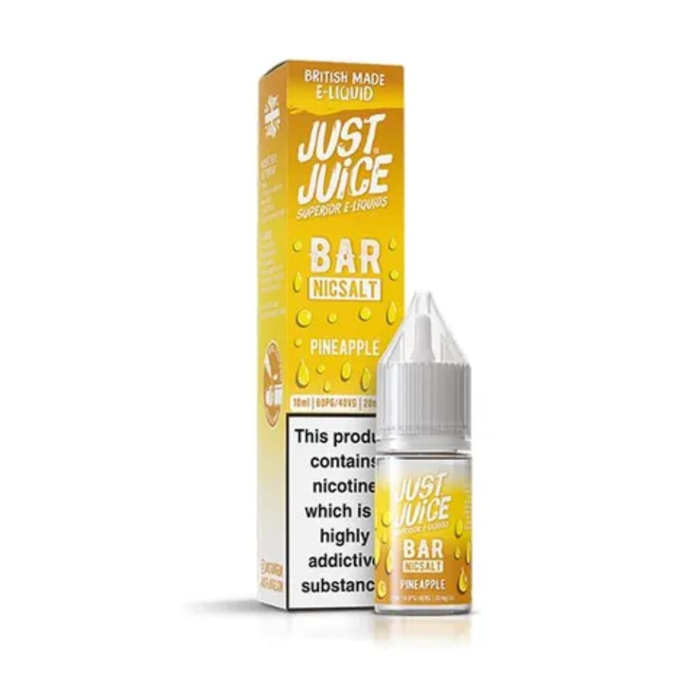  Pineapple / 20mg Just Juice Bar Nic Salts e liquids 10ml Box of 10