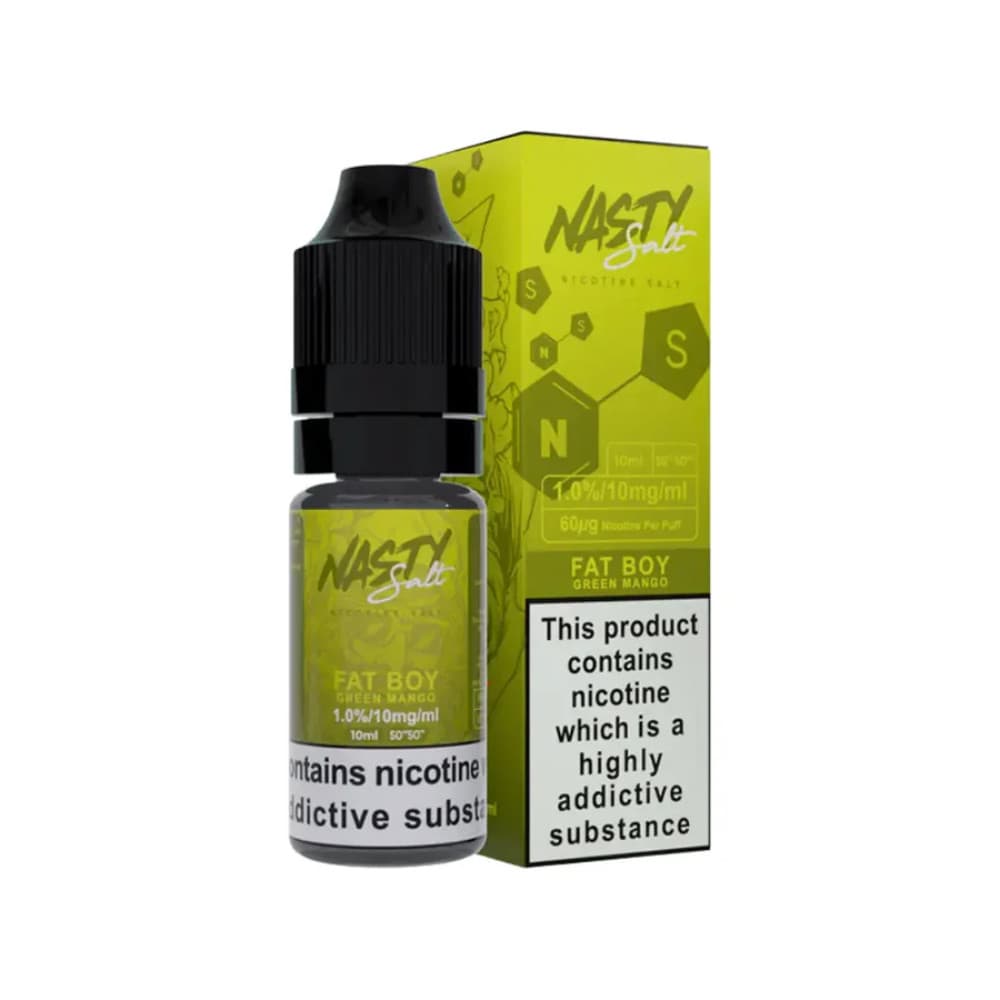 Fat Boy / 10mg Nasty Juice Nic Salts e liquids 10ml Box of 10