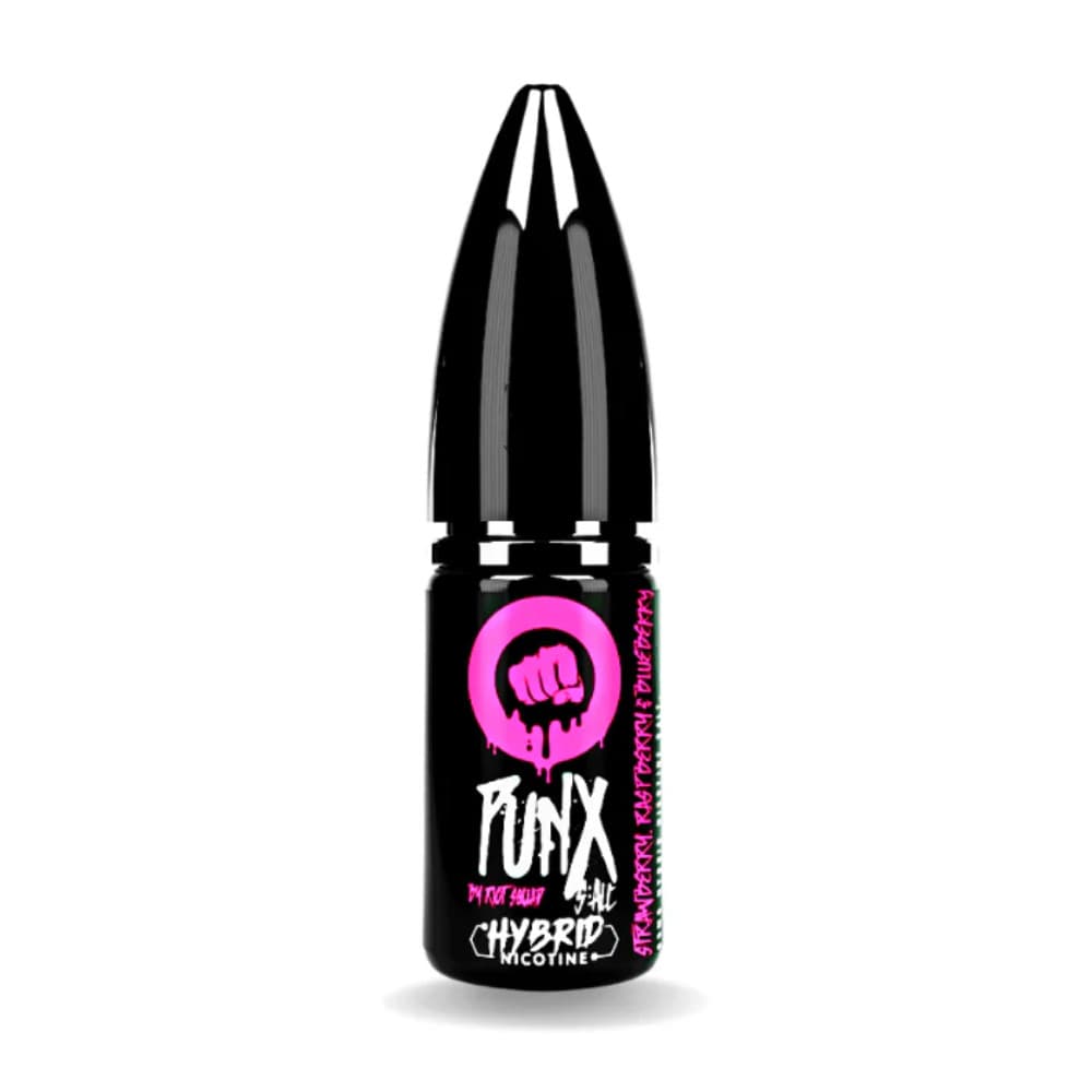  Strawberry Raspberry & Blueberry / 10mg Riot Squad Punx Nic Salts e liquids 10ml Box of 10