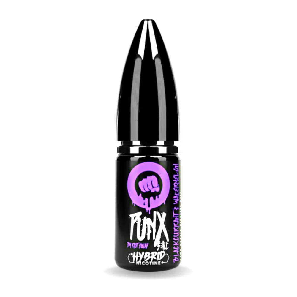  Blackcurrant & Watermelon / 20mg Riot Squad Punx Nic Salts e liquids 10ml Box of 10
