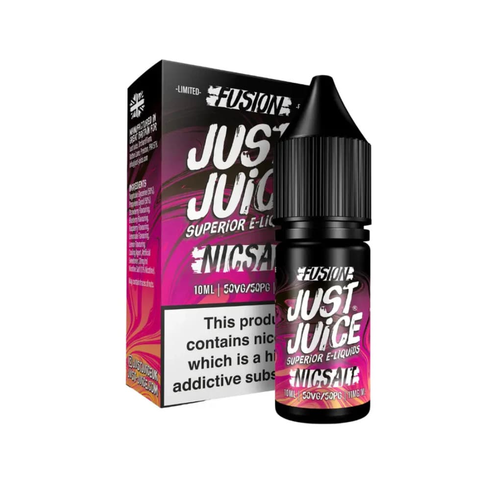  Fusion Berry Burst Lemonade / 10mg Just Juice Original Nic Salts e liquids 10ml Box of 5