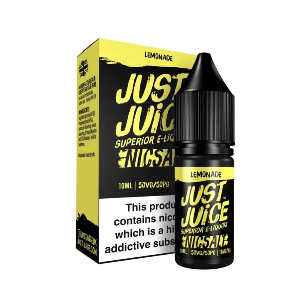  Lemonade / 10mg Just Juice Original Nic Salts e liquids 10ml Box of 5