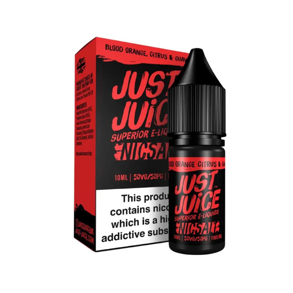  Blood Orange Citrus & Guava / 20mg Just Juice Original Nic Salts e liquids 10ml Box of 5