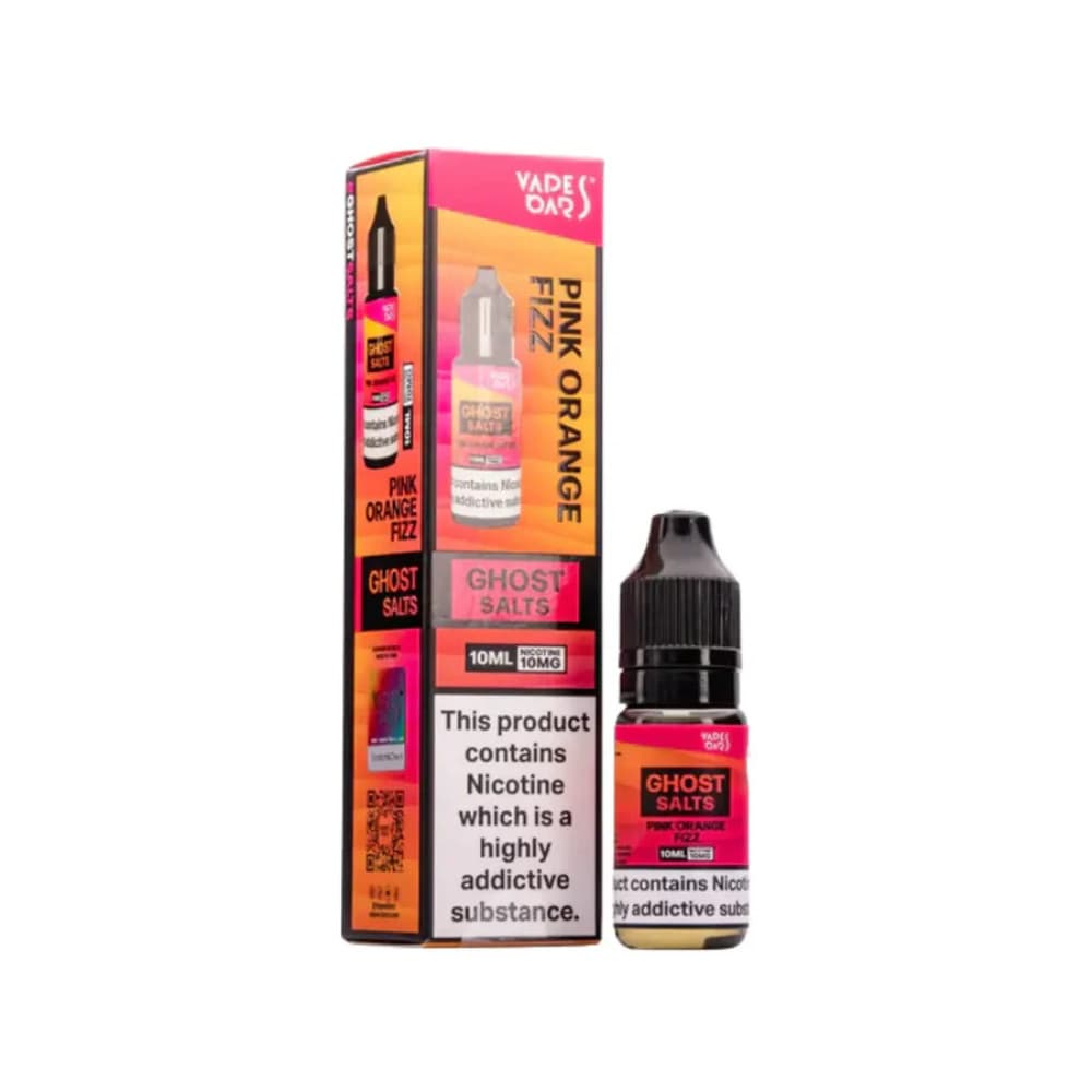  Pink Orange Fizz / 10mg Ghost 3500 Nic Salts e liquids 10ml Box of 10