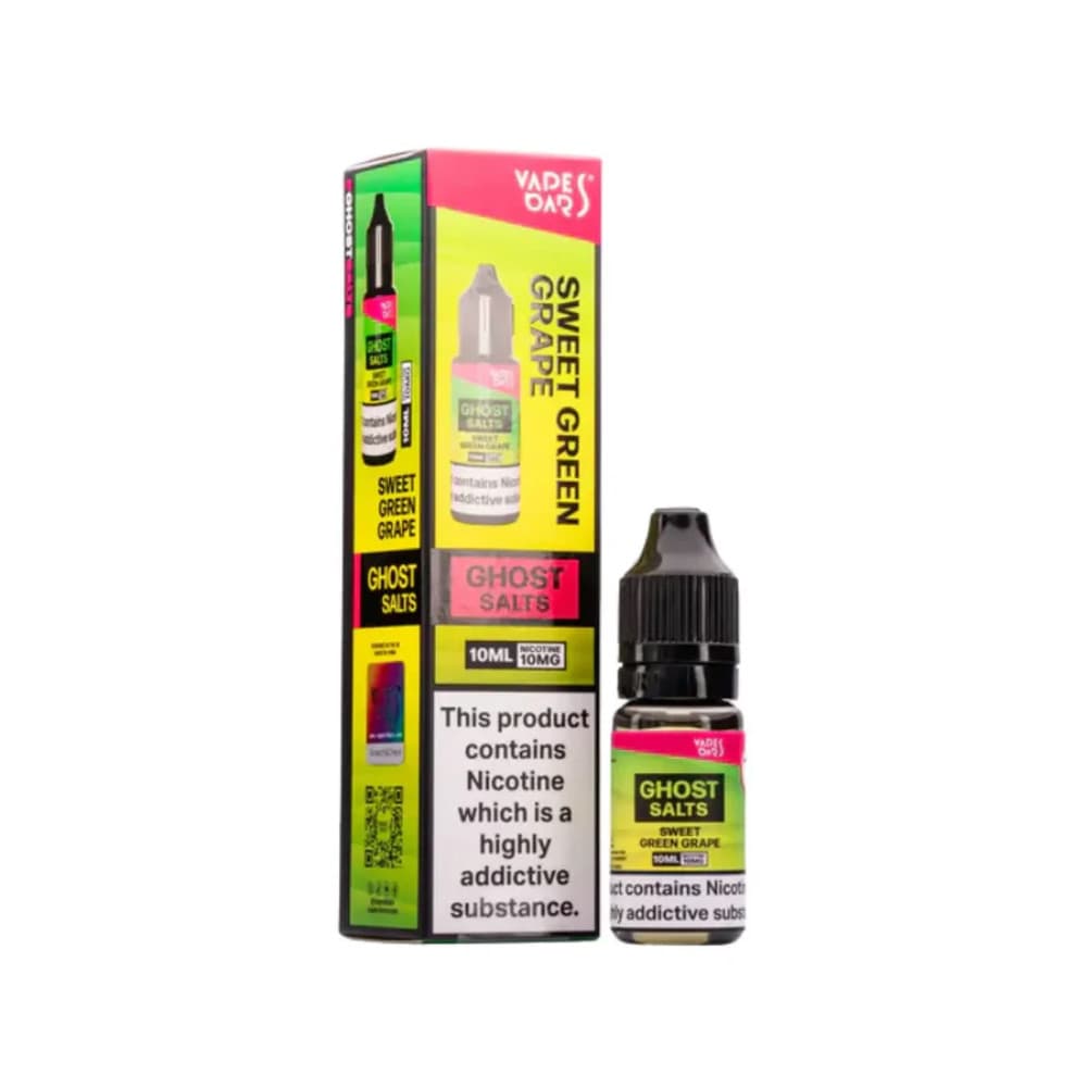  Sweet Green Grape / 10mg Ghost 3500 Nic Salts e liquids 10ml Box of 10
